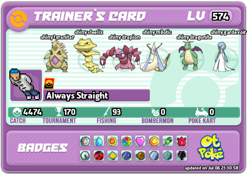 Always Straight Card otPokemon.com