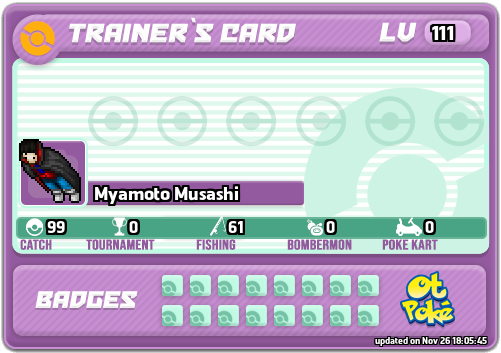 Myamoto Musashi Card otPokemon.com