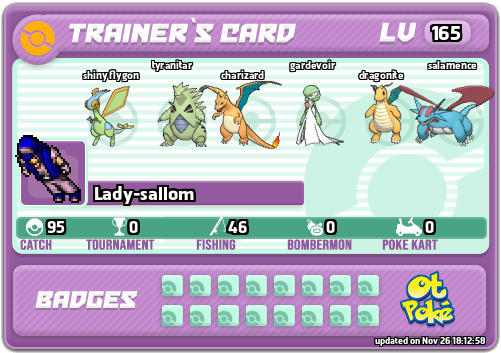 Lady-sallom Card otPokemon.com