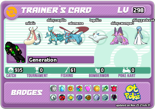 Generation Card otPokemon.com