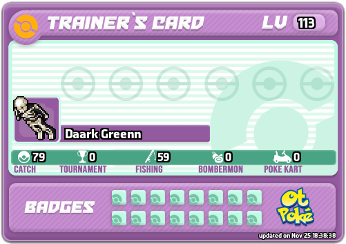 Daark Greenn Card otPokemon.com