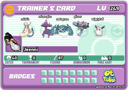 Jeenni Card otPokemon.com