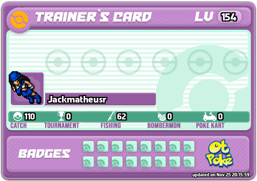 Jackmatheusr Card otPokemon.com