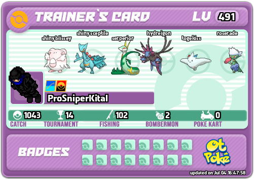ProSniperKital Card otPokemon.com