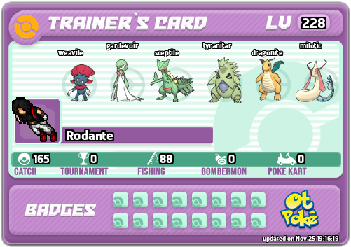 Rodante Card otPokemon.com