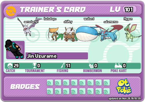 Jin Uzurame Card otPokemon.com