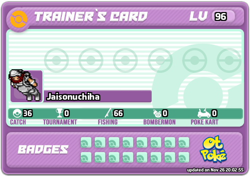 Jaisonuchiha Card otPokemon.com