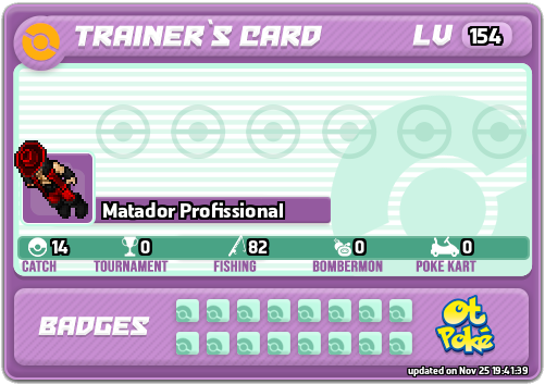 Matador Profissional Card otPokemon.com