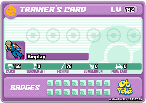 Binplay Card otPokemon.com