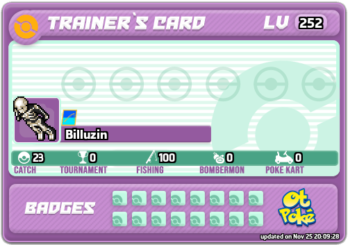 Billuzin Card otPokemon.com