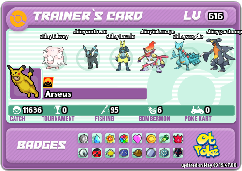 Arseus Card otPokemon.com