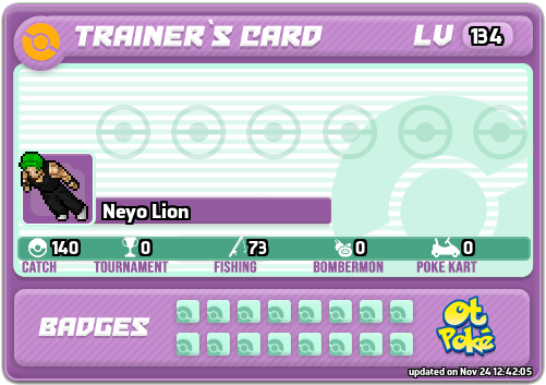 Neyo Lion Card otPokemon.com