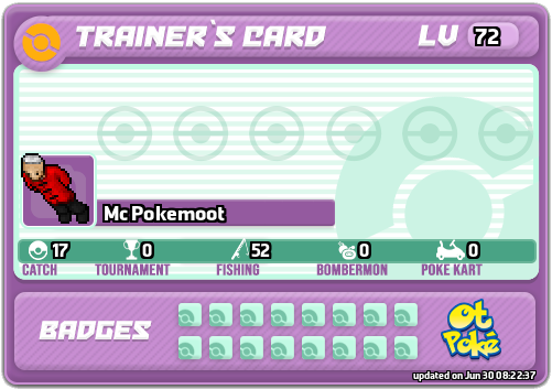 Mc Pokemoot Card otPokemon.com