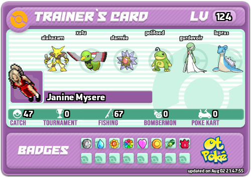 Janine Mysere Card otPokemon.com