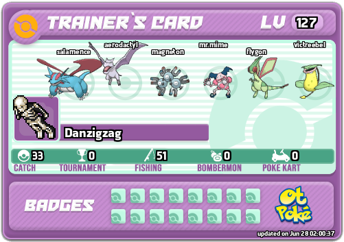 Danzigzag Card otPokemon.com