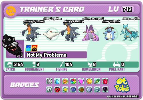 Not My Problema Card otPokemon.com