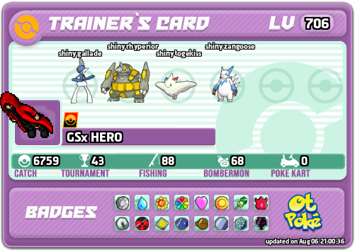 GSx HERO Card otPokemon.com