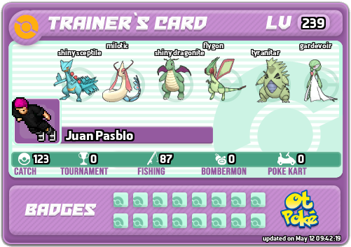 Juan Pasblo Card otPokemon.com