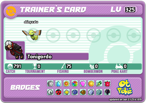 Tonigordo Card otPokemon.com
