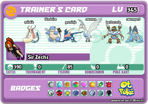 Sir Zechs Card otPokemon.com