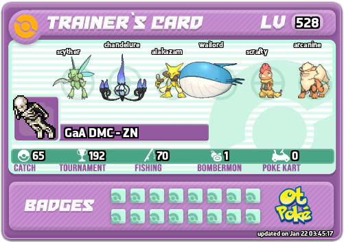 GaA DMC - ZN Card otPokemon.com