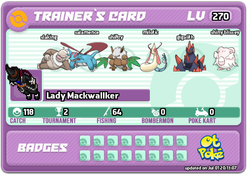Lady Mackwallker Card otPokemon.com