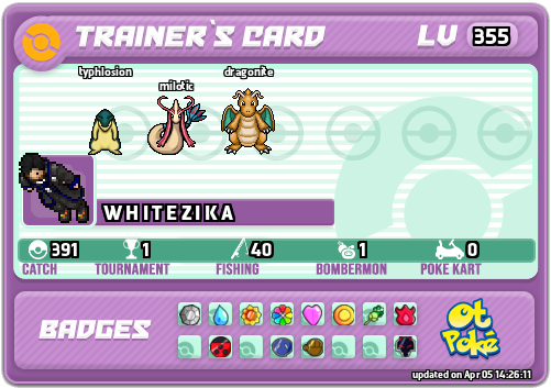 W H I T E Z I K A Card otPokemon.com