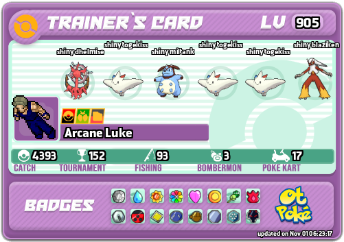 Arcane Luke Card otPokemon.com