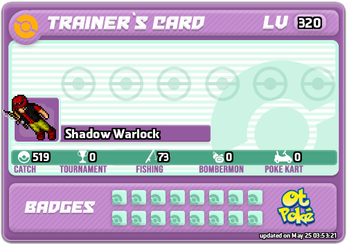 Shadow Warlock Card otPokemon.com