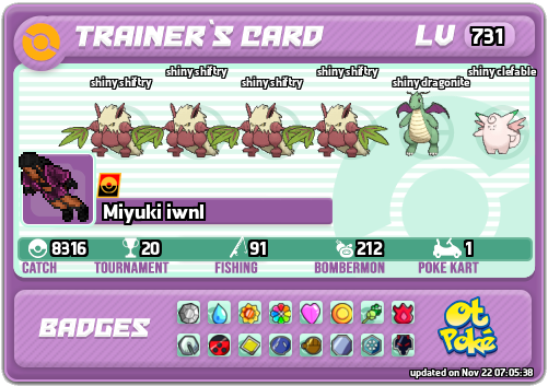 Miyuki iwnl Card otPokemon.com