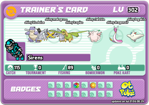 Sirens Card otPokemon.com