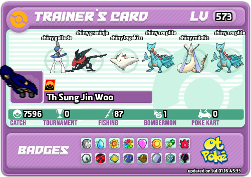 Th Sung Jin Woo Card otPokemon.com