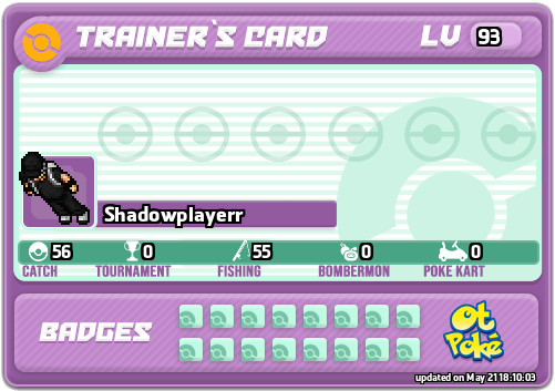 Shadowplayerr Card otPokemon.com