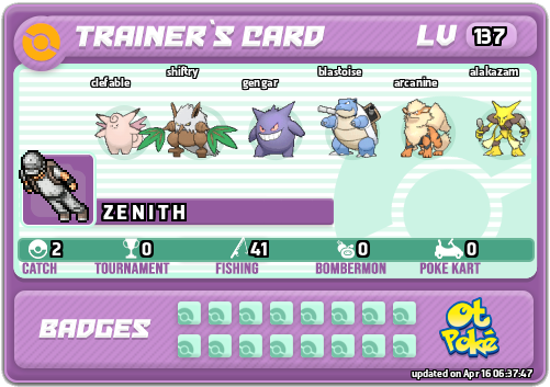 Z E N I T H Card otPokemon.com