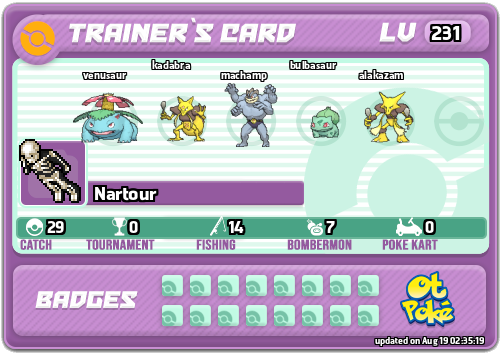Nartour Card otPokemon.com