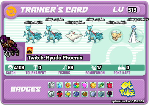 Twitch-Ryudo Phoenix Card otPokemon.com