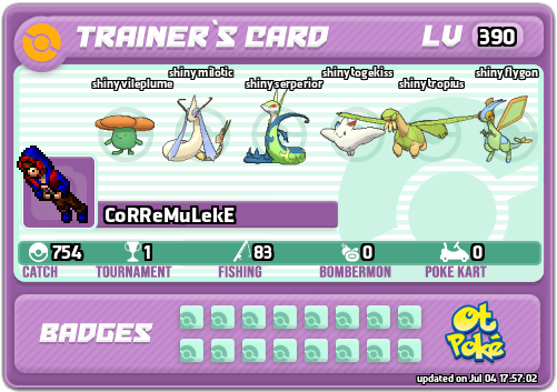 CoRReMuLekE Card otPokemon.com