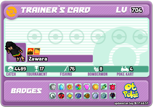 Zawara Card otPokemon.com