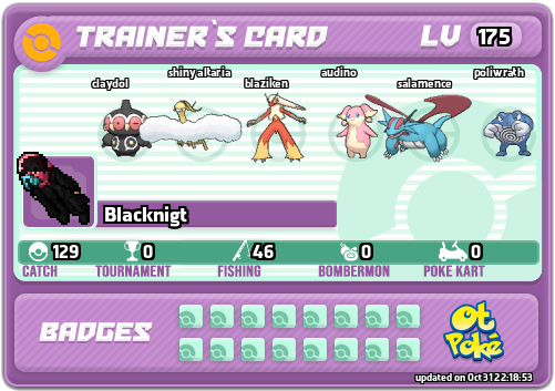 Blacknigt Card otPokemon.com