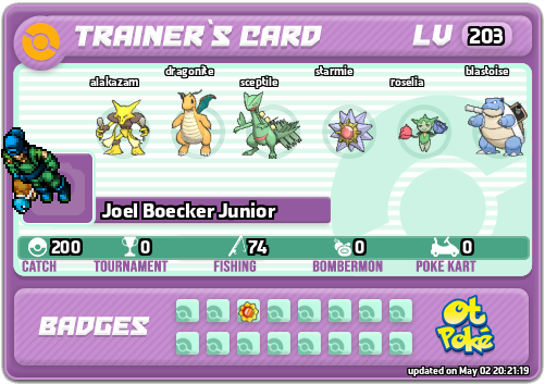 Joel Boecker Junior Card otPokemon.com