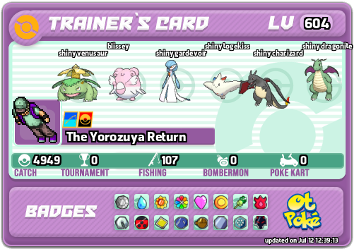The Yorozuya Return Card otPokemon.com