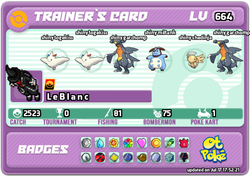 L e B l a n c Card otPokemon.com