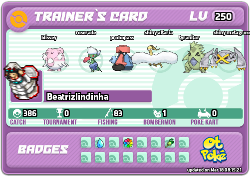 Beatrizlindinha Card otPokemon.com