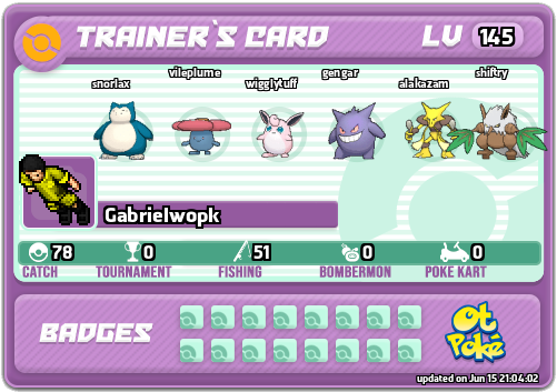 Gabrielwopk Card otPokemon.com