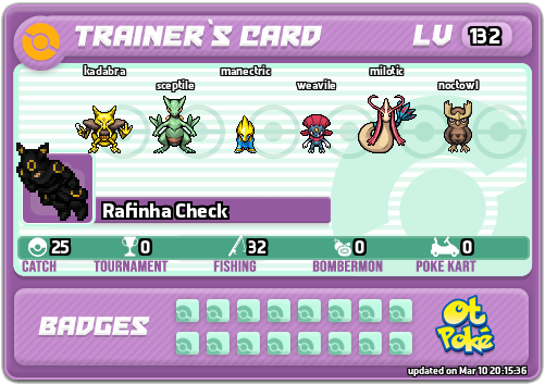 Rafinha Check Card otPokemon.com