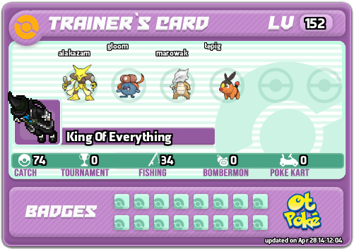 King Of Everything Card otPokemon.com