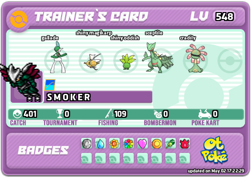 S M O K E R Card otPokemon.com