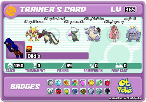 Diki's Card otPokemon.com