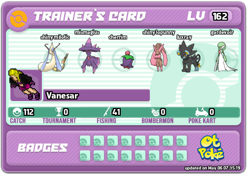 Vanesar Card otPokemon.com