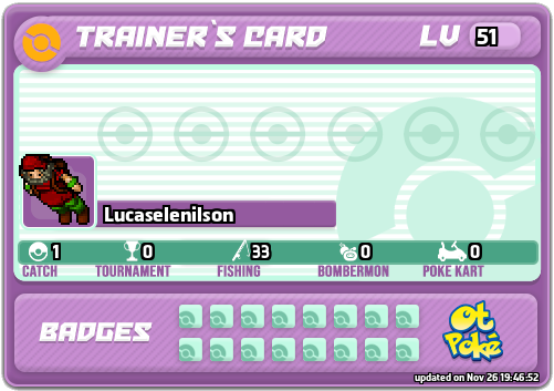 Lucaselenilson Card otPokemon.com